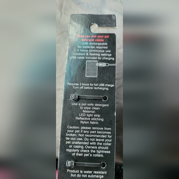 Glow pets  USB rechargeable led light dog collor - Picture 5 of 7